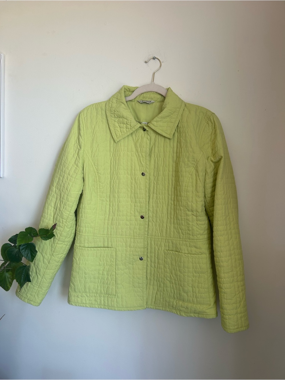 Light Lime Quilted Jacket - Women's Lightweight Coat